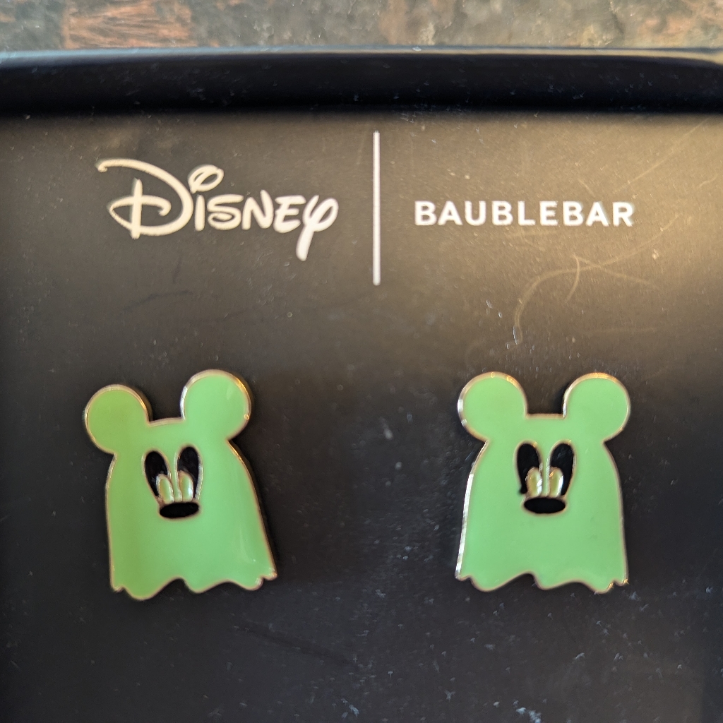 Baublebar Disney Mickey Ghost Earrings Nwt Nib